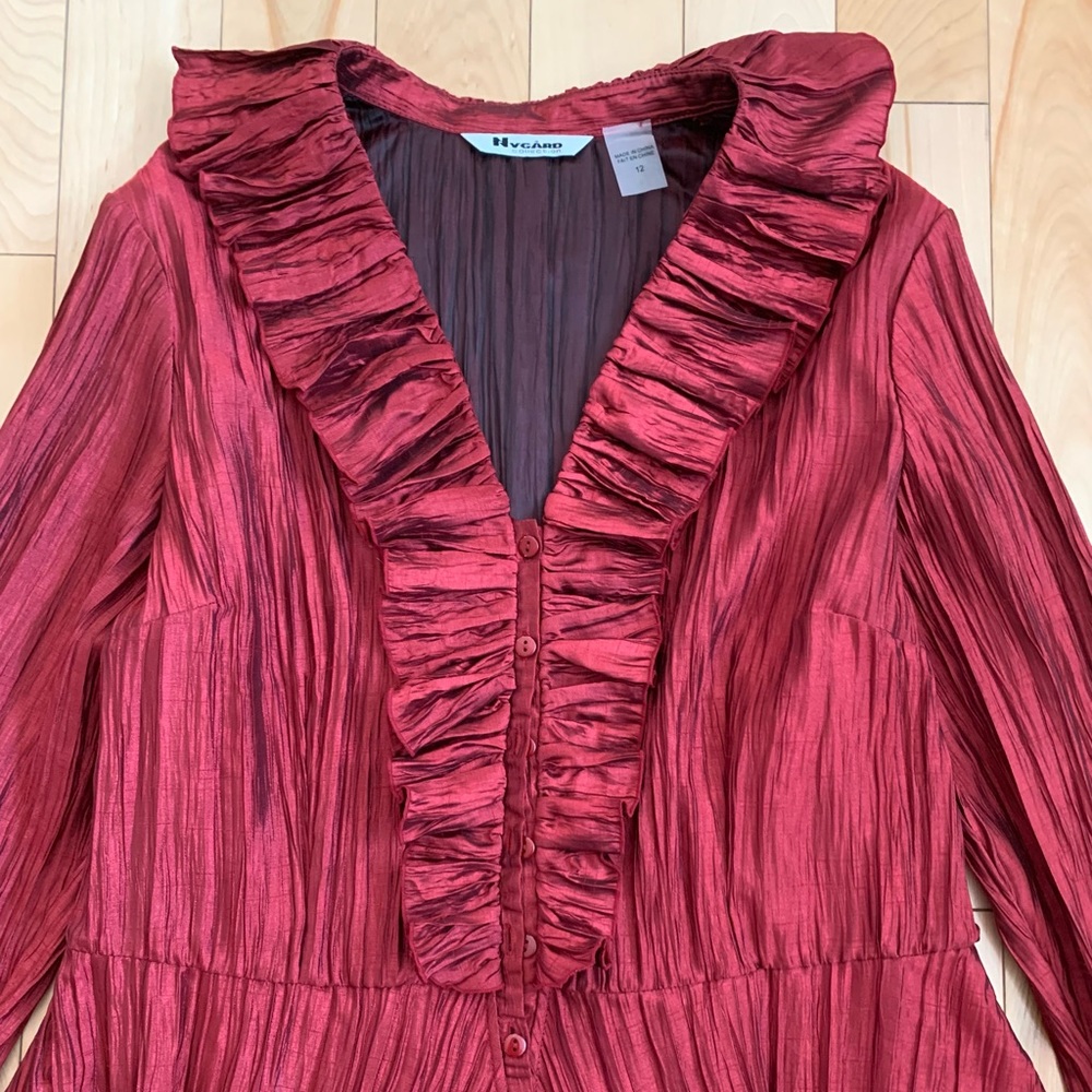 Nygard Collection Burgundy Blouse